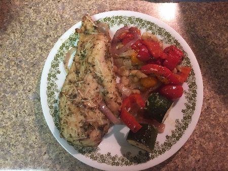 Tuscan Chicken Breasts and Vegetables Sheet-Pan Dinner